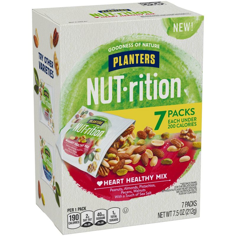 Planters Nut-Rition Heart Healthy Mixed Nuts - 7.5oz/7ct