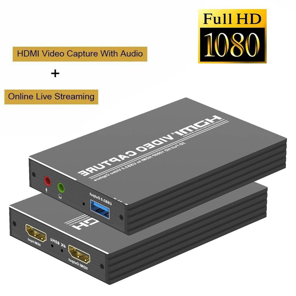 Game Streaming 4K 1080P 60fps Audio Converter Video Capture Card HDMI To USB 3.0