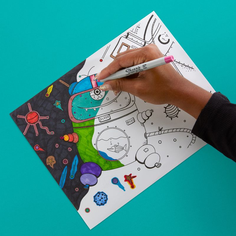 38ct Sharpie Permanent Marker Set with 6 Bonus Activity Pages