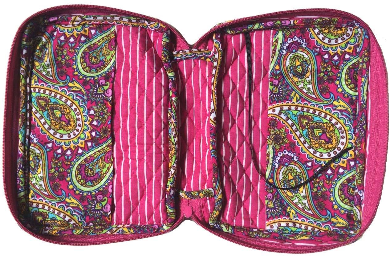Medium Sizes 8.75 X 6.25 X 2.5 Inches Bible Cover Good Book Cover Quiltd Cotton Quilted Fabric (M, 1602E Purple Paisley)