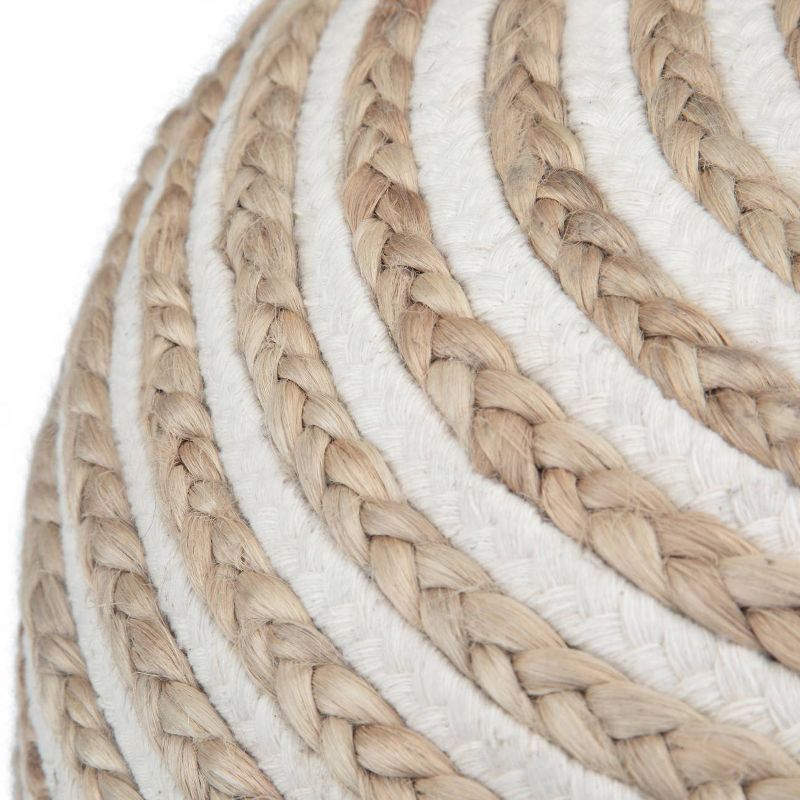 Deni Round Pouf Natural Jute - WyndenHall