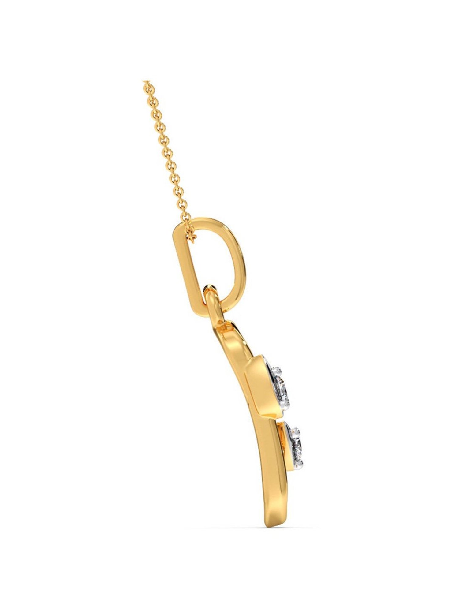 Joyalukkas 18k Gold & Diamond Pendant with Chain