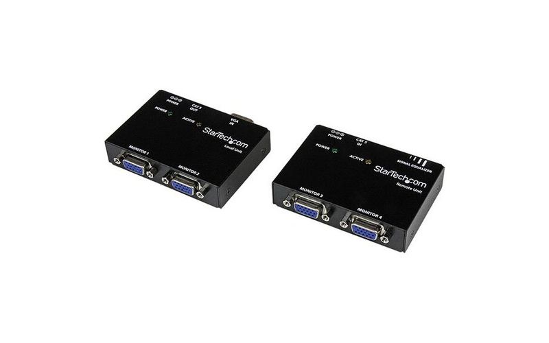 StarTech.com VGA Video Extender over CAT5 (ST121 Series) - 1 x 4 - SXGA - 500ft