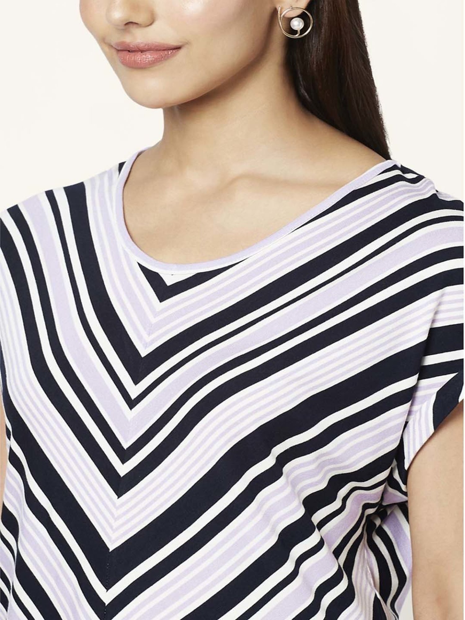 Fame Forever by Lifestyle White Cotton Printed T-Shirt