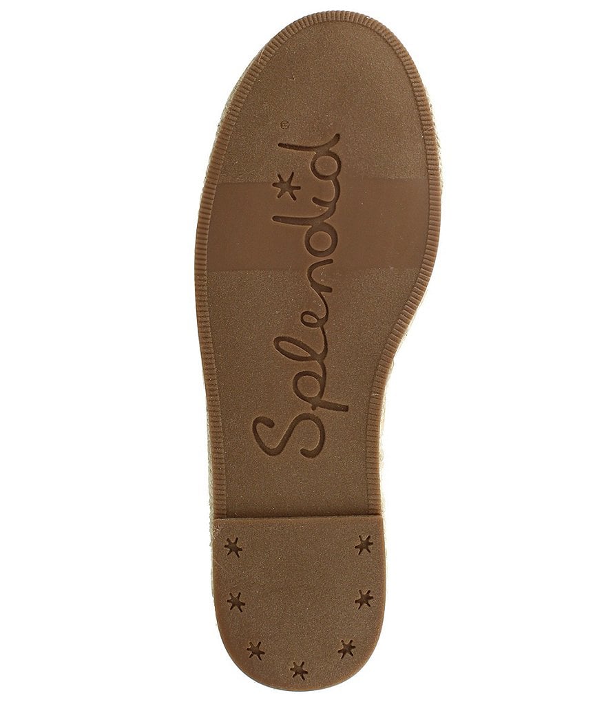 Splendid Jaime Fray Edge Striped Canvas Espadrille Mules