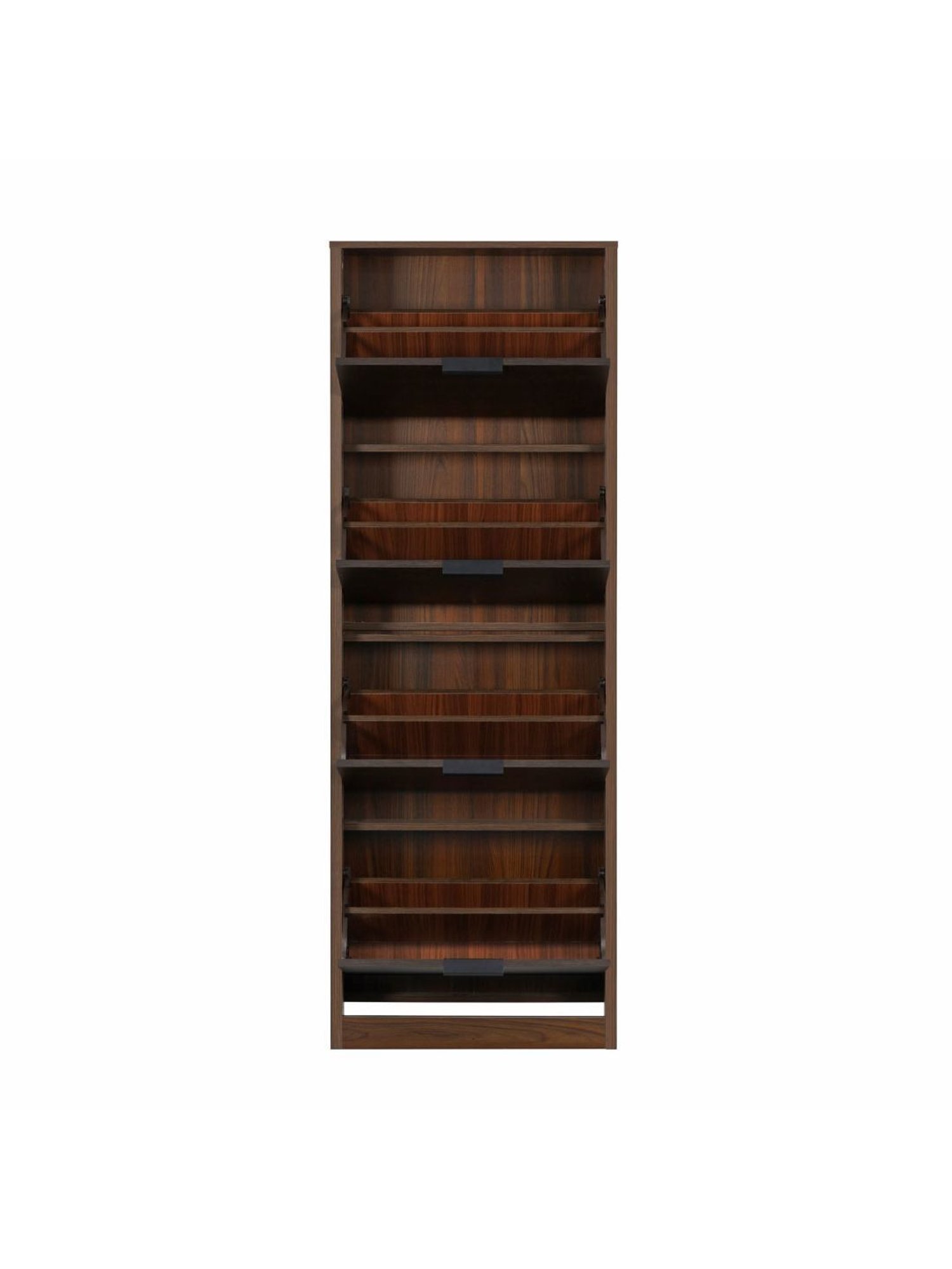 @home Florine Wenge Brown Engineered Wood 4 Tier Shoe Cabinet