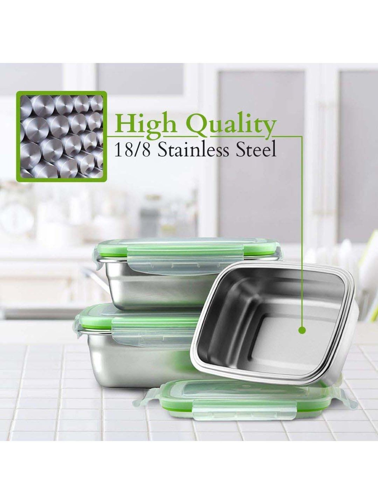 Milton Red Stainless Steel Small Tiffin Box - Set of 2