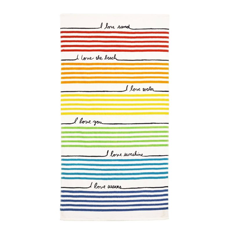 Iveta Abolina Peace Hands Tan Beach Towel - Deny Designs