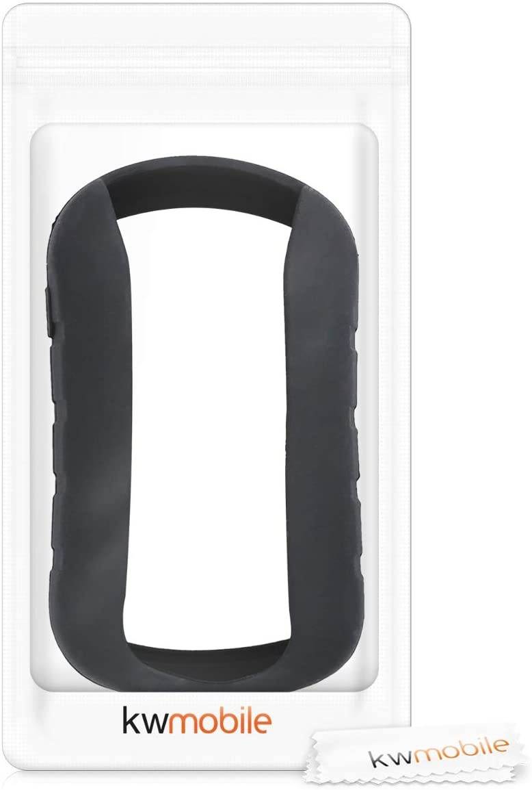 kwmobile Case Compatible with Garmin eTrex Touch 25/35 - GPS Handset Navigation System Soft Silicone Skin Protective Cover - Black