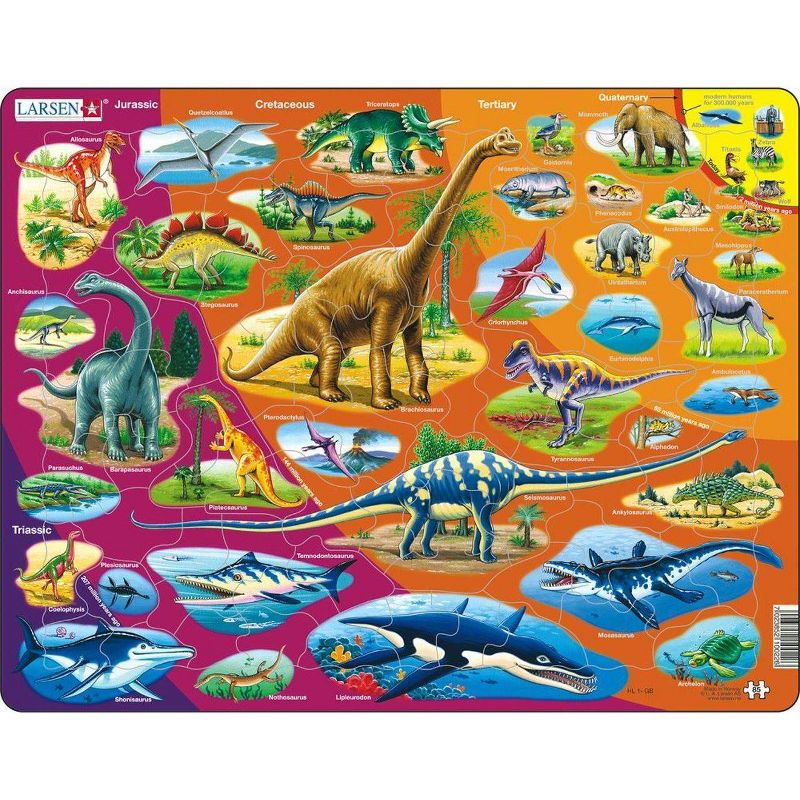 Larsen Puzzles Nature History Kids Jigsaw Puzzle - 85pc