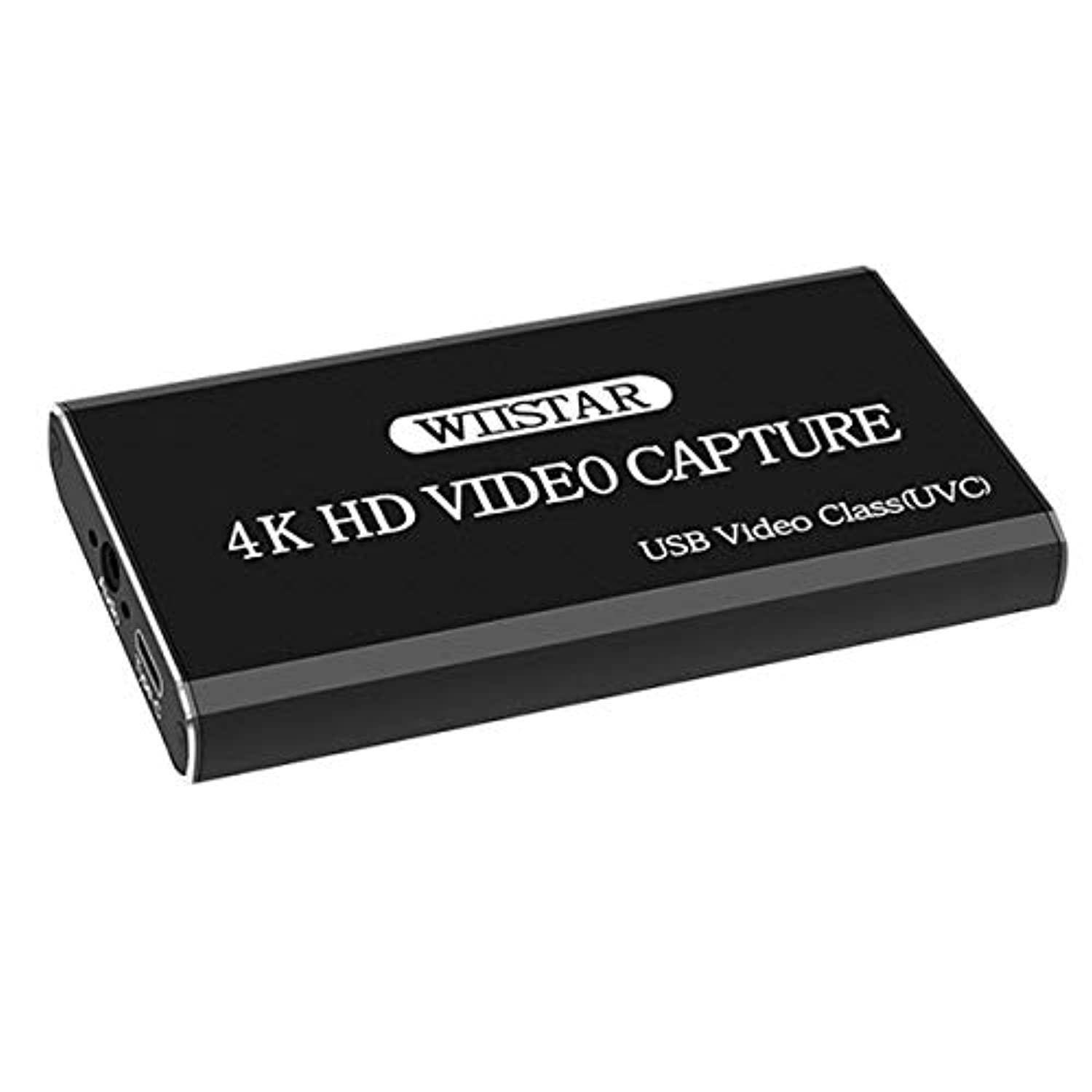 wiistar hdmi capture audio video capture cards hdmi to usb 2.0 1080p type c video game capture recording box support hdmi 4k30h