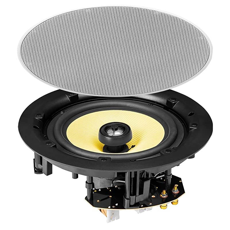 8" Trimless in-Ceiling/in-Wall Speaker w/Kevlar Woofer, Pair 175W &ndash; ACE850