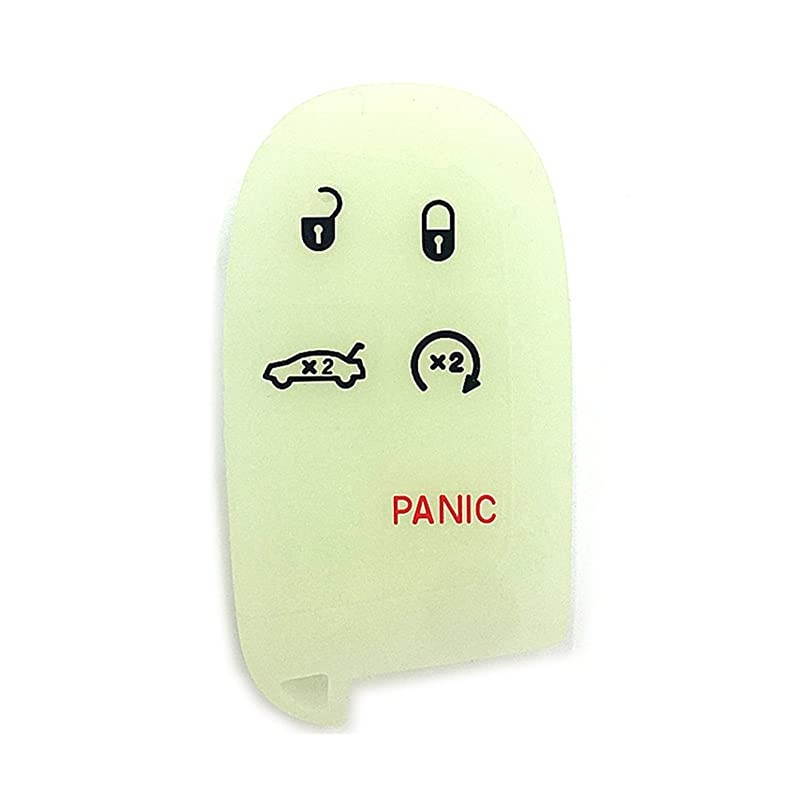 Key Case Cover Jacket Silicone Rubber Fob Keyless Remote Holder Skin fit for JEEP FIAT DODGE CHRYSLER Smart Remote Key Case