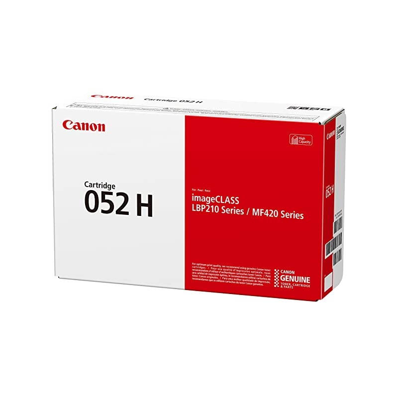 Genuine Toner Cartridge 052 Black High Capacity 2200C001 1Pack for  imageCLASS MF429dw MF426dw MF424dw LBP215dw LBP214dw Laser Printers Toner 052 High Capacity Black 1 Size