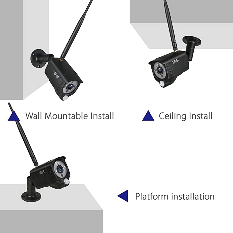 Add on  1080P Full HD 20MP Wireless IP Network Camera Weatherproof Outdoor Indoor Security Camera with PIR Sensor Audio RecordingOnly Suitable for  NVR and Portable LCD NVR Kit