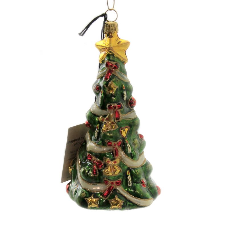 Joy To The World 5.5" O Christmas Tree W/ Train Ornament Metzler Bros  -  Tree Ornaments