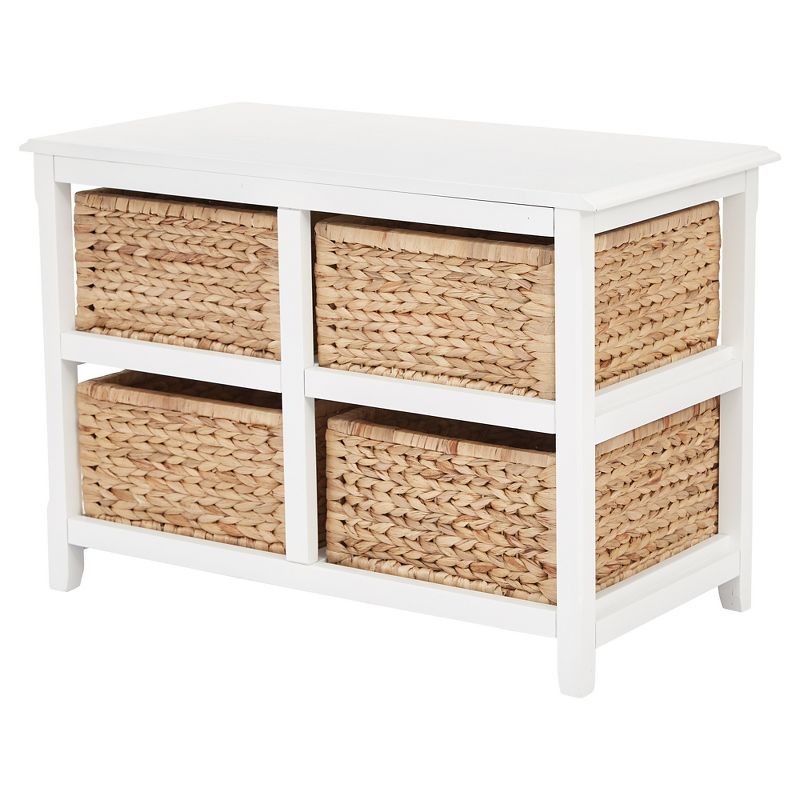 Seabrook Four Double Storage Unit White - OSP Home Furnishings