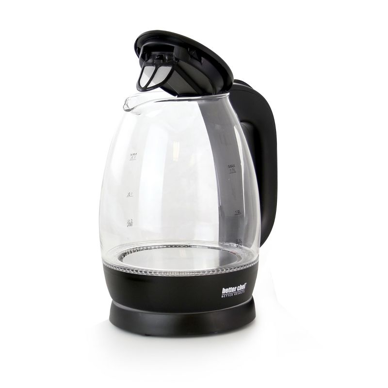 Better Chef 1.7L Cordless Electric Glass Tea Kettle