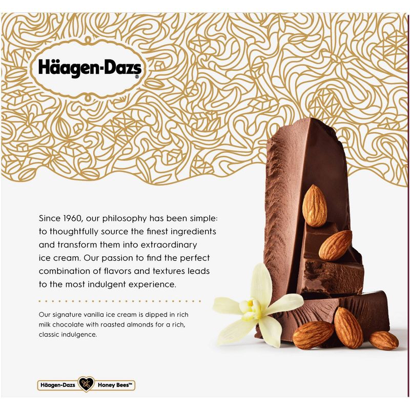 Haagen Dazs Vanilla & Almond Ice Cream Bar - 3pk