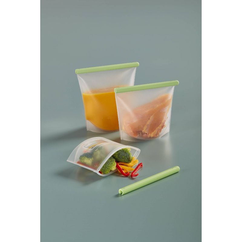 Lekue 3pk Reusable Silicone Bags