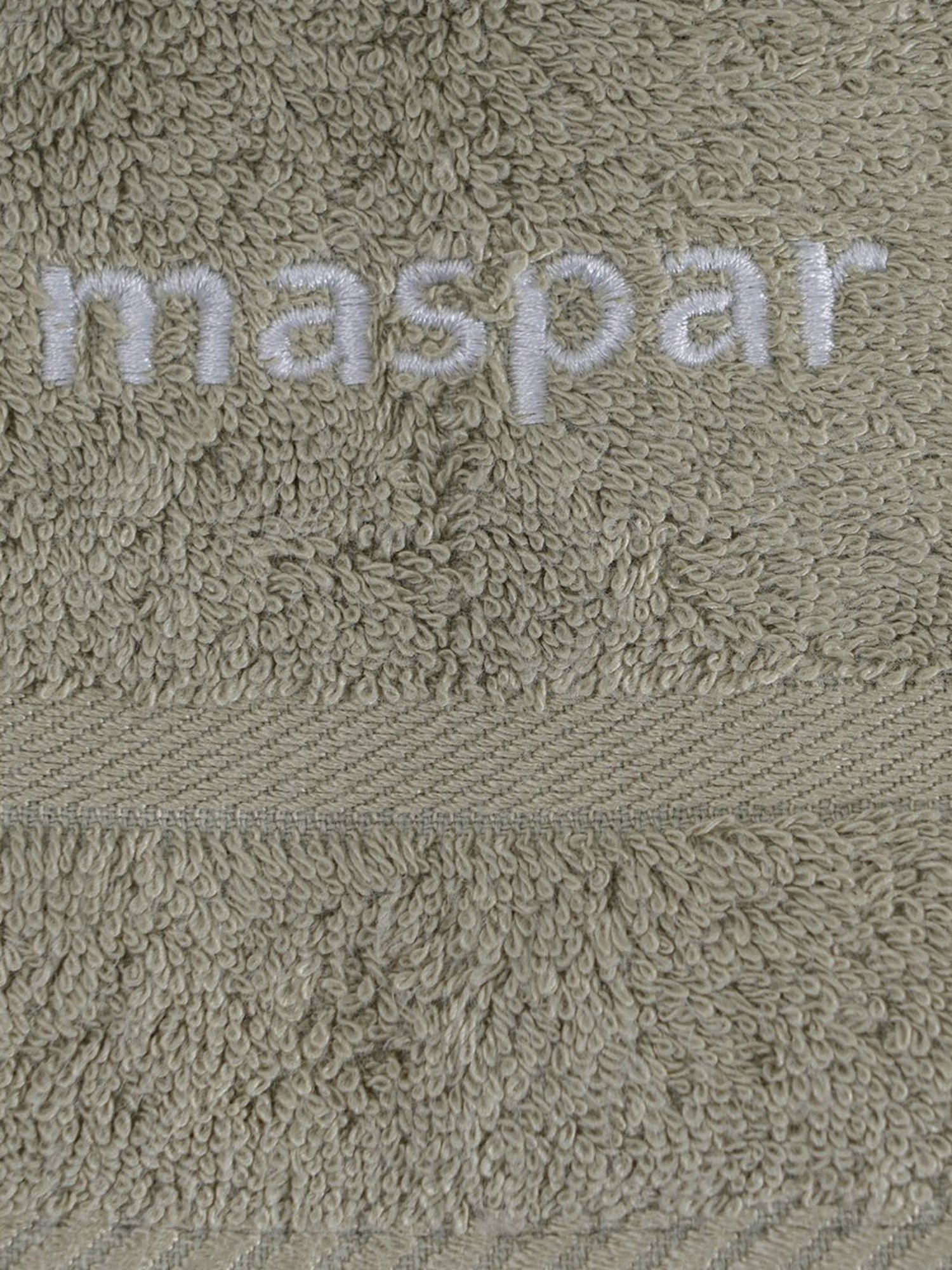 Maspar Amor Grey 650 GSM Bamboo & Cotton Bordered Hand Towel - Set of 2