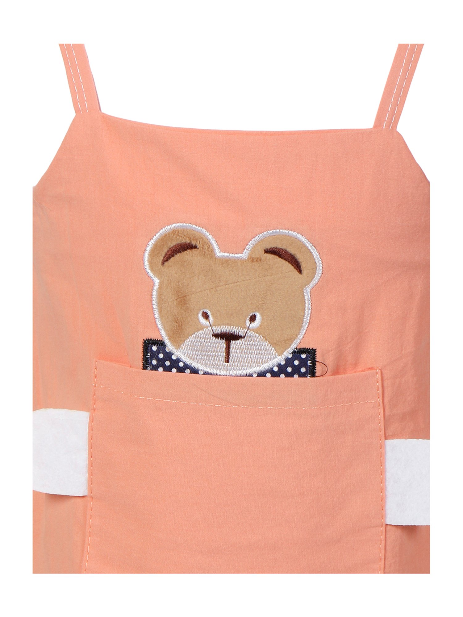 Passion Petals Kids Peach Printed Dress