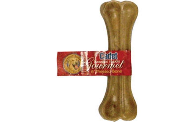 Cadet 6 Inch Pressed Rawhide Bone (10 Pack)