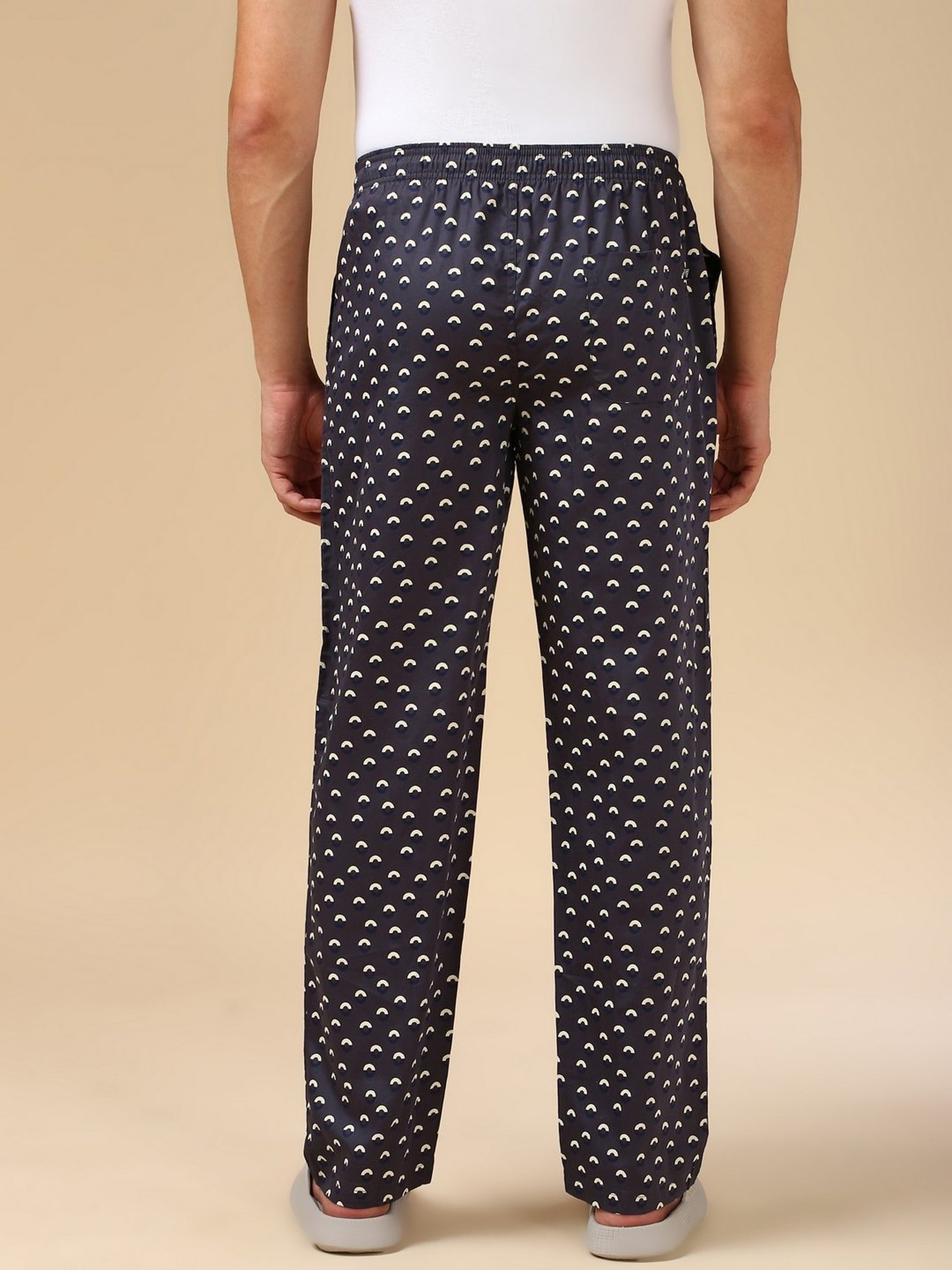 Van Heusen Grey Regular Fit Printed Thermal Bottoms