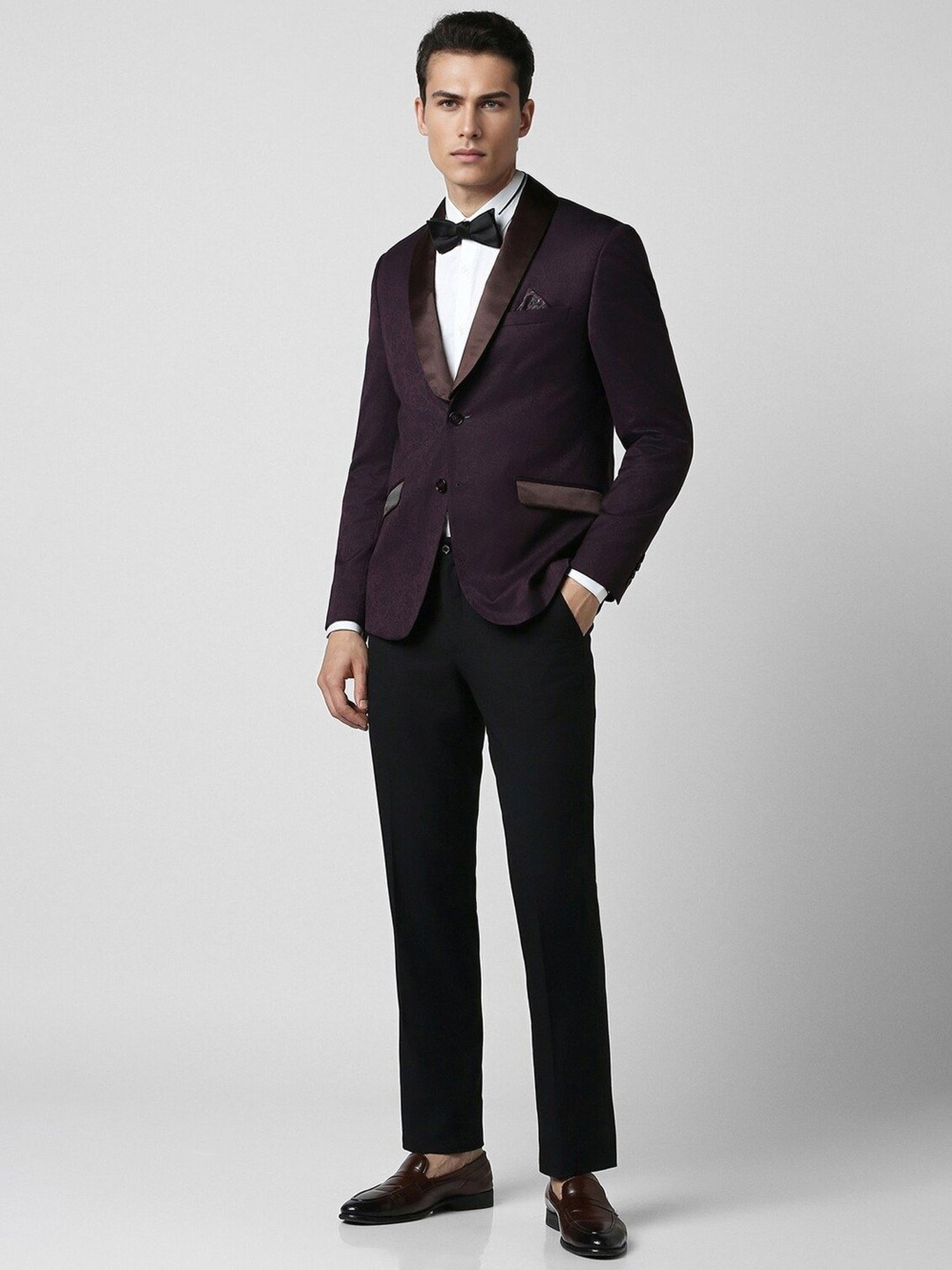 Louis Philippe Light Blue Regular Fit Blazer