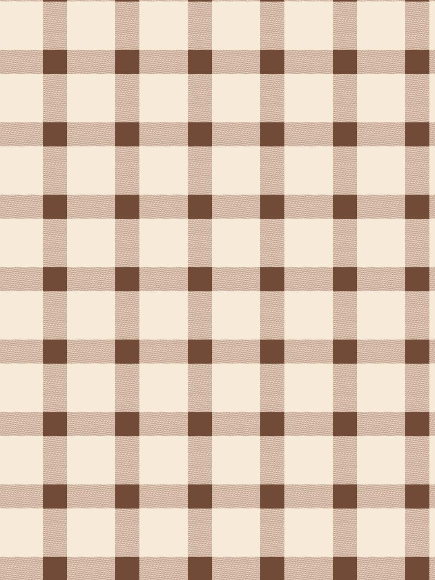 SPACES DRAPE STORY Boho Checks Beige & Brown Polyester 5 ft Window Curtains - Set of 2