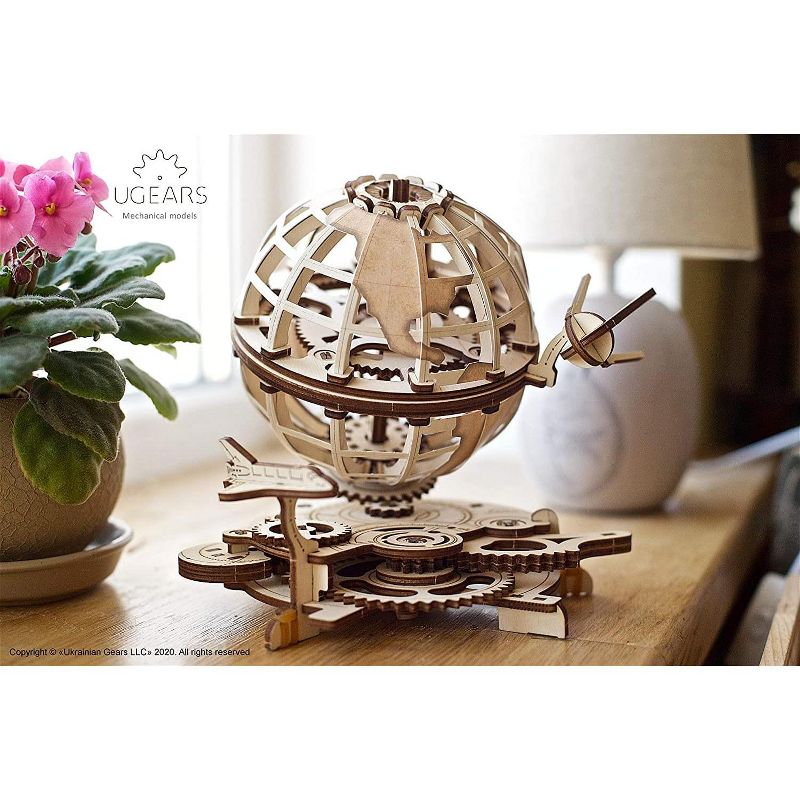 UGears Models UGears Mechanical Models 3D Wooden Puzzle | Globe
