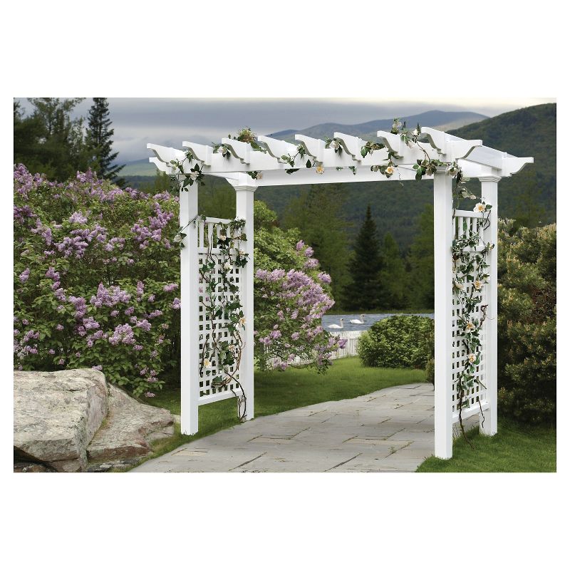Fairfield Grande 52.25" Vinyl Arbor - White - Vita