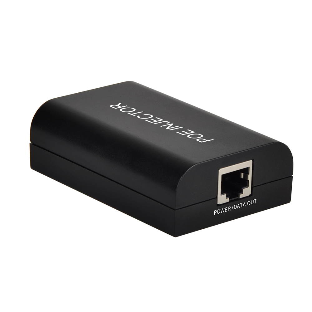 POE Injector Power and Data Connectivity for Non-Poe 802.3af Gigabit Auto detects Power Pug &Play Black Network Ready