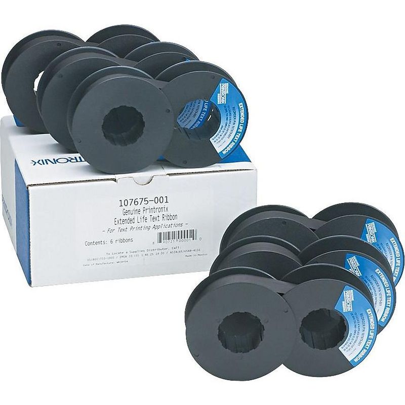 Printronix 107675001 Ribbon Black 