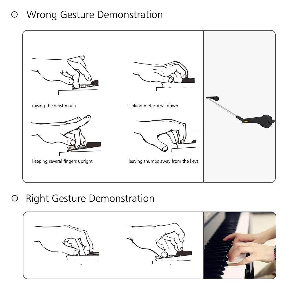 Professional Piano Hand Wrist Braces Exerciser Hand-Type Gesture Corrector Necessity Tools for Piano Beginner