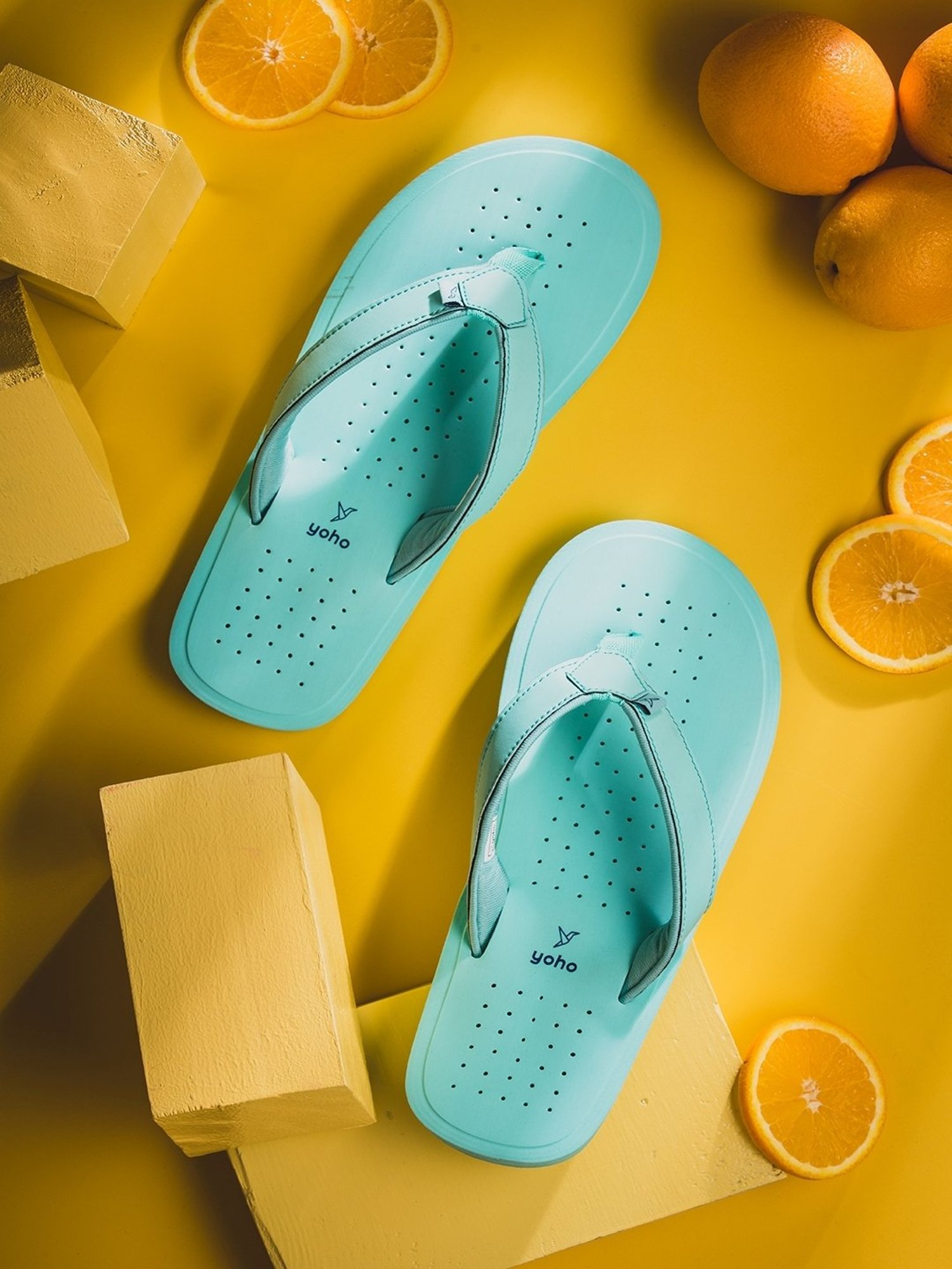 Yoho Women's Arch Support Sea Green Flip Flops