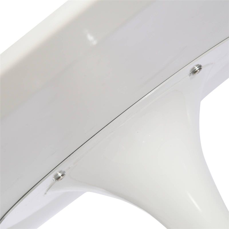 60" Grant Contemporary Wood Top Dining Table White - Poly and Bark