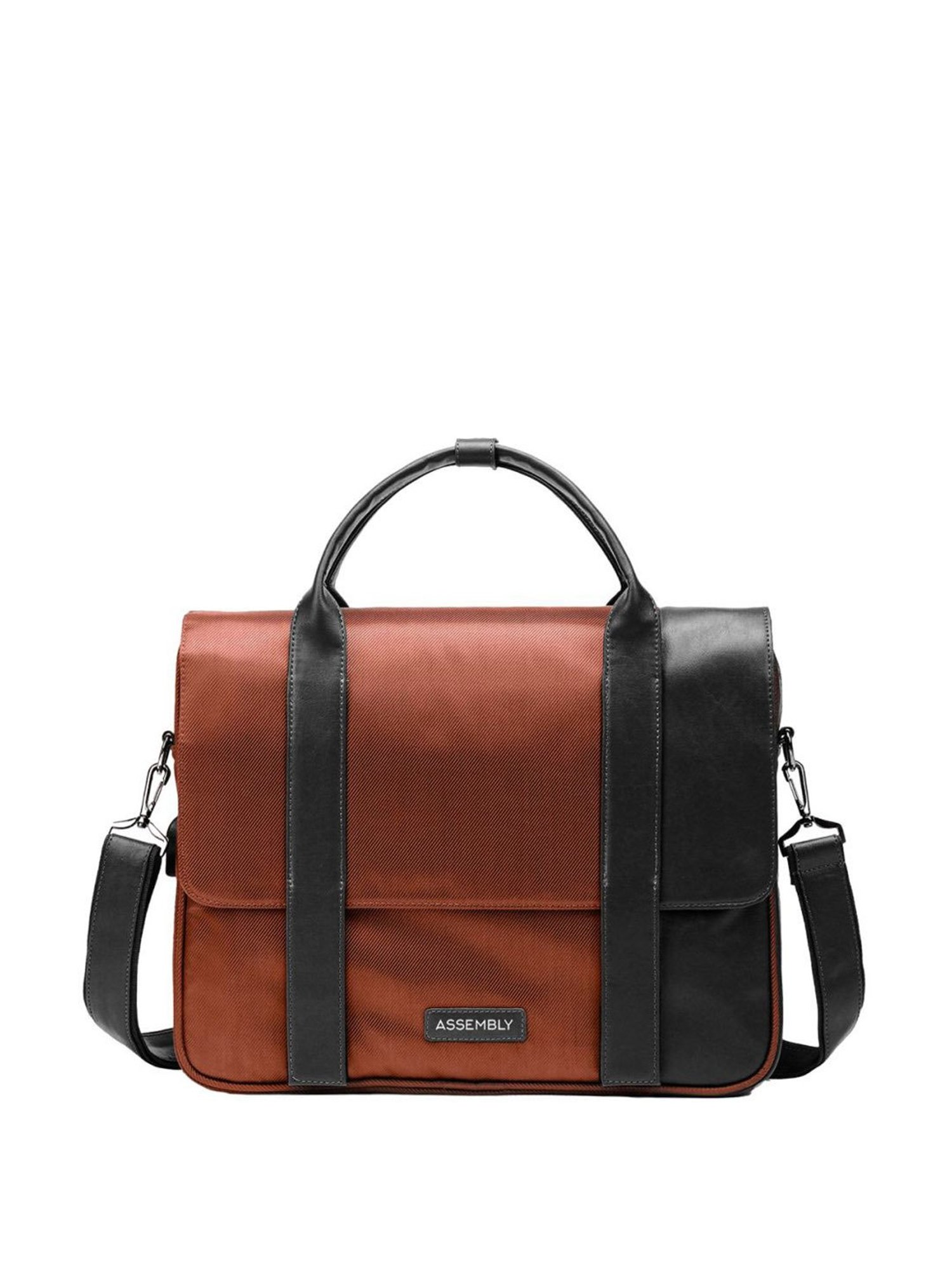 Assembly Rust Medium Laptop Messenger Bag with USB Charging Port