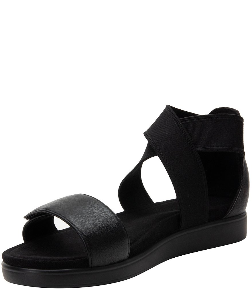 Alegria Lucia Vegan Leather Ankle Strap Flat Sandals
