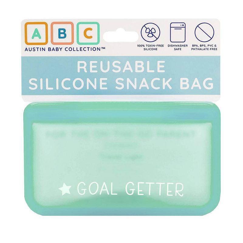 Austin Baby Collection Reusable Silicone Snack Bag - Small Mint