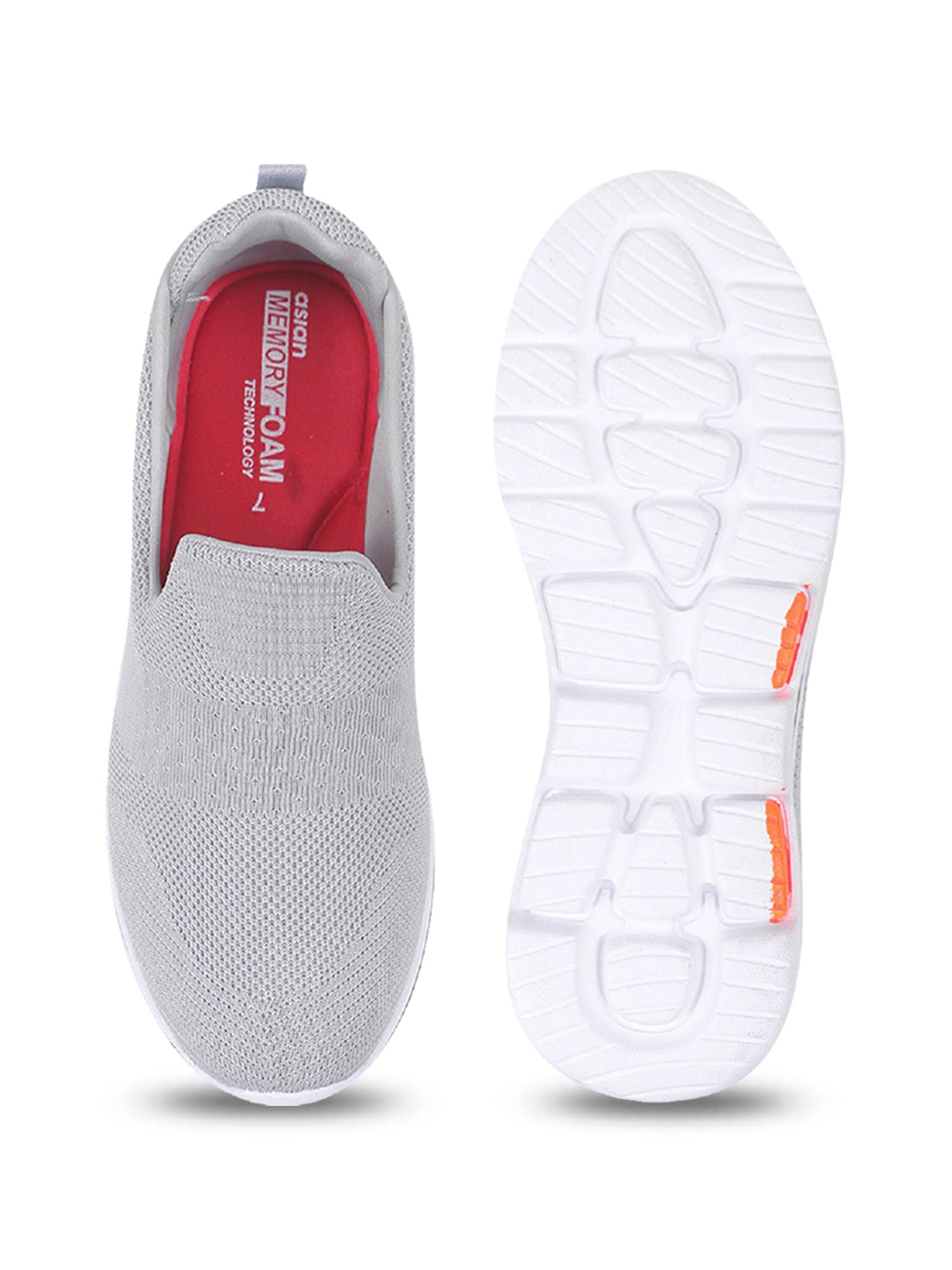 Asian Men's Grey Walking Shoes