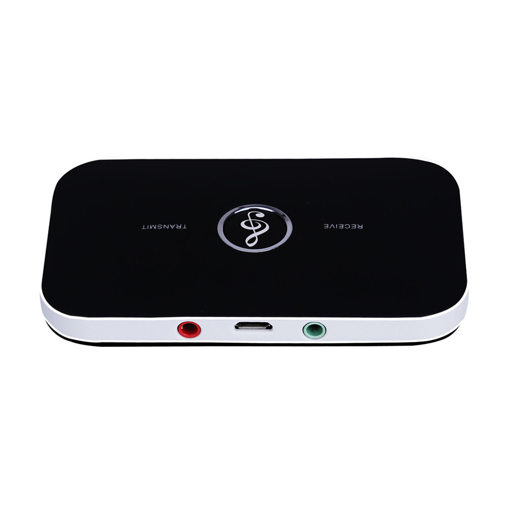 Mignova Bluetooth 4.0 Receiver and Transmitter, HIFI Wireless 3.5mm Stereo Long Range Bluetooth Audio Adapter for TV&Home&Car,Fast Charging,Anti-interference,Built-in Rechargeable Battery&Voice Prompt