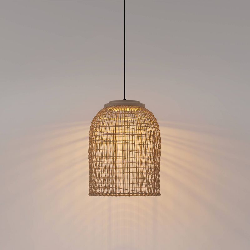 18" LED Solar Pendant Outdoor Ceiling Lights Natural - Opalhouse™