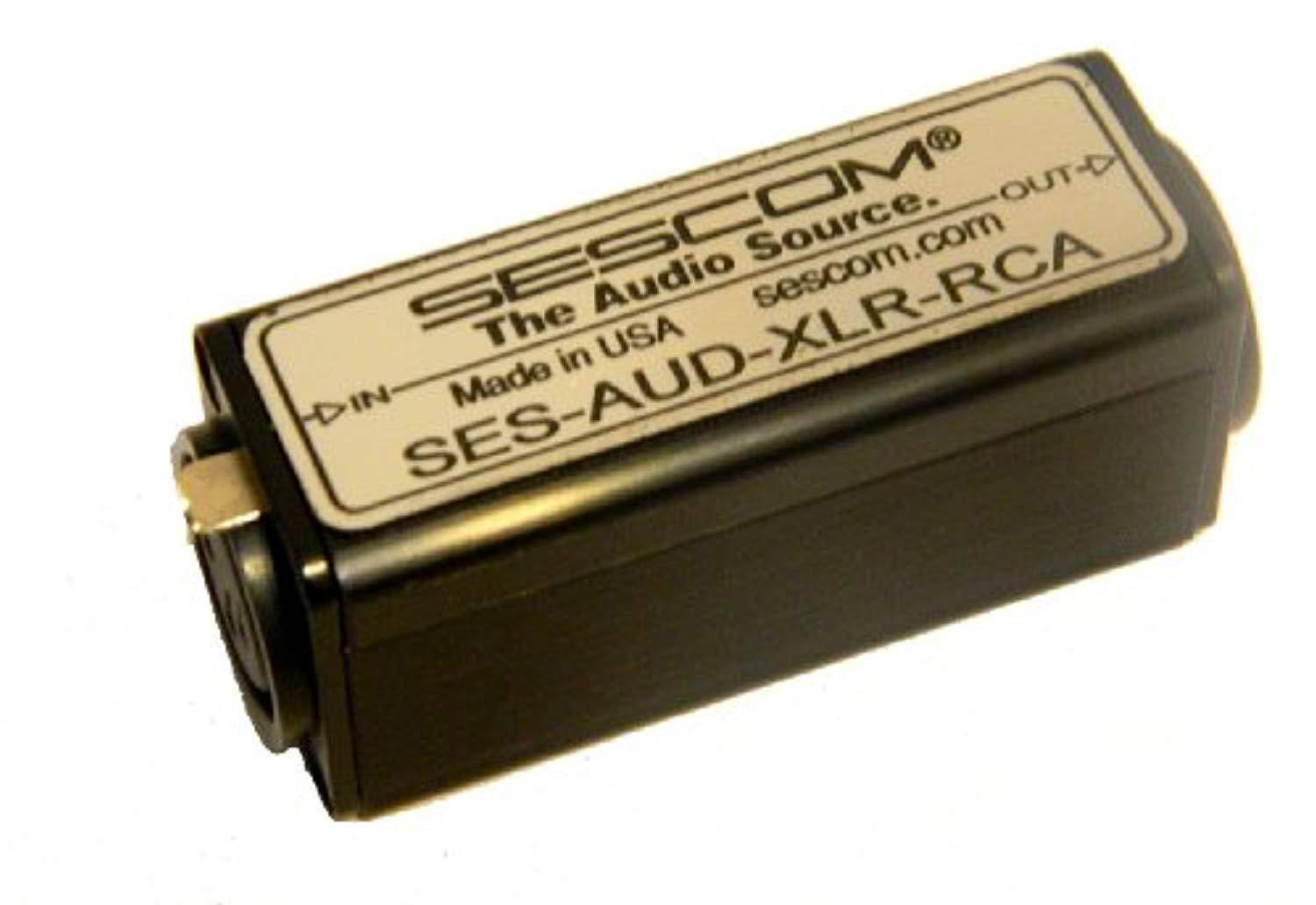 sescom aud-xlr-rca 1 channel xlr to rca balanced to unbalanced audio converter