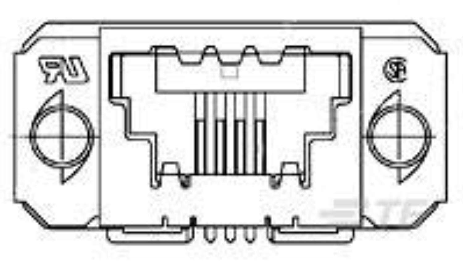 3-1761183-3, 8 sdl te rcpt assy