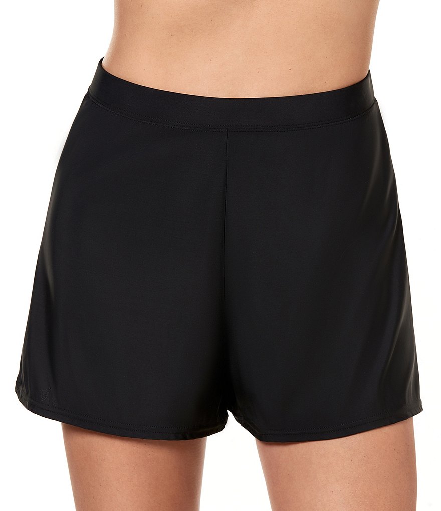 Magicsuit Solids Shirred Swim Skirt