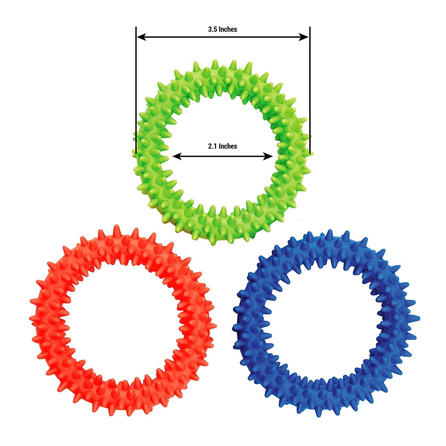 Sensory Ring and Fidget Toy | Soft, Flexible Ring and Rubber Spikes | Helps Reduce Stress and Anxiety| Promotes Focus and Clarity | Children, Youth, Adults Sensory Toys