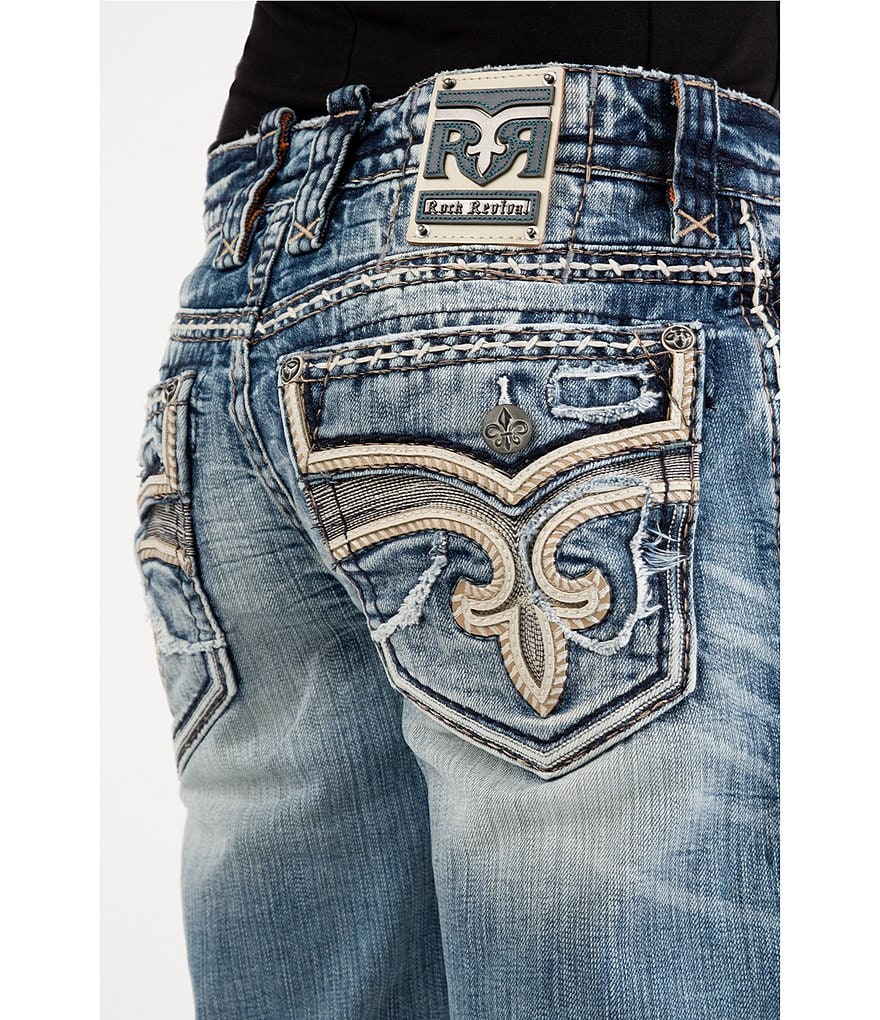 Rock Revival Brayen J220 Straight-Fit Jeans