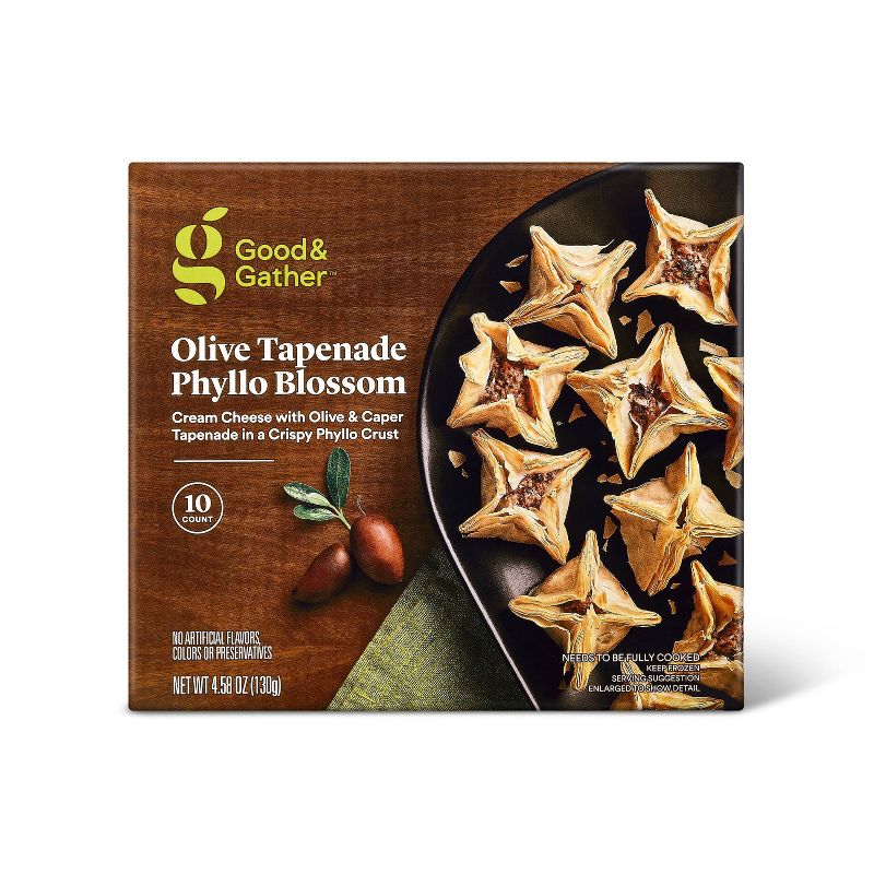 Frozen Olive Tapenade Phyllo Blossom - 4.58oz/10ct - Good & Gather™