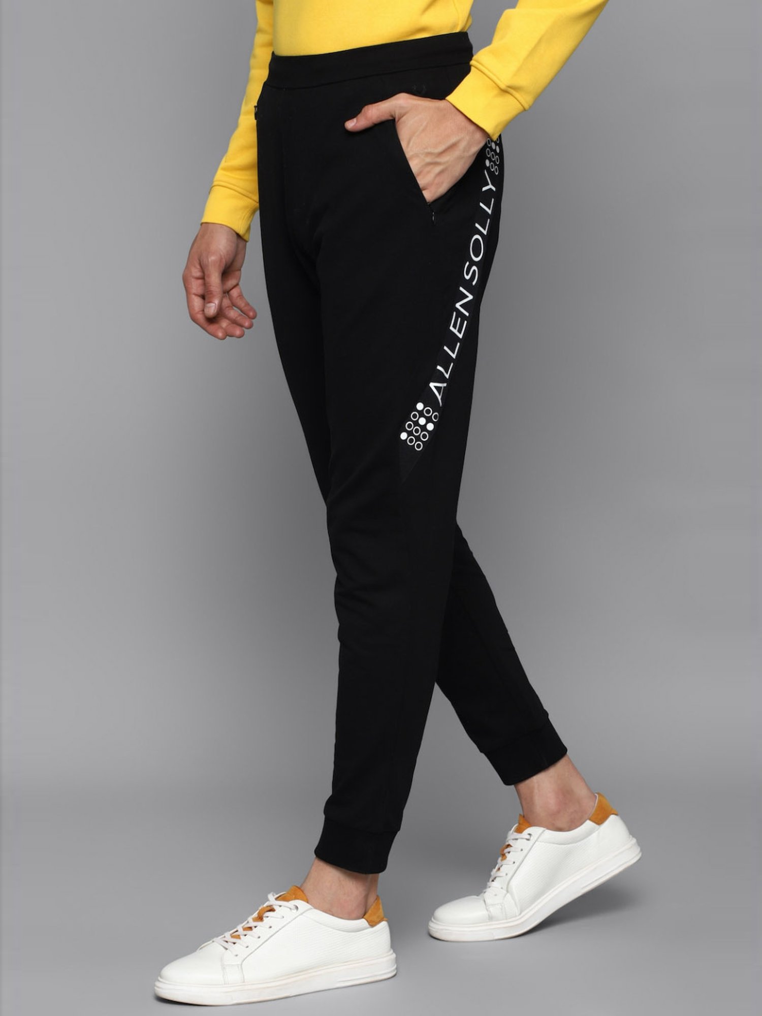 Parx Black Jogger Fit Joggers